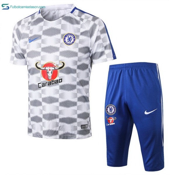 Entrenamiento Chelsea Conjunto Completo 2017/18 Blanco Gris
